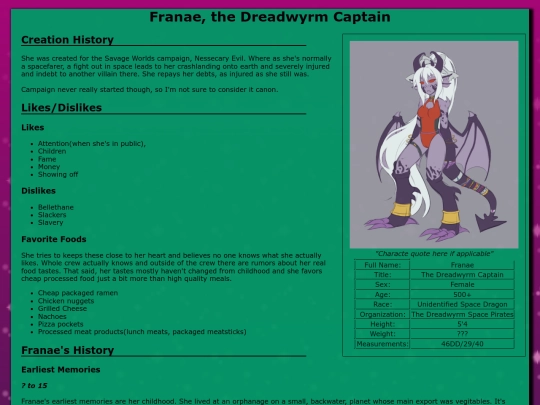 ocs/franae screenshot