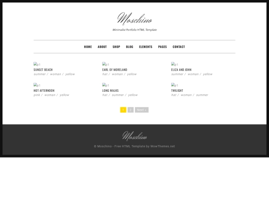 HTML-Moschino1.0.0 screenshot