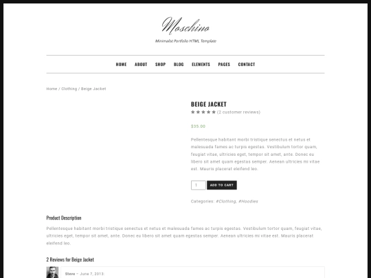 HTML-Moschino1.0.0/shop-single screenshot