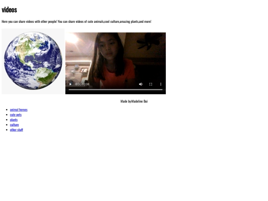 videos screenshot