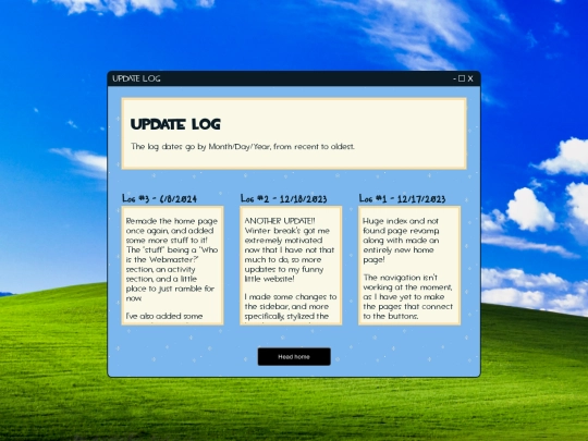 UpdateLog screenshot