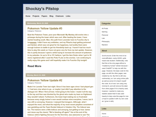 blog screenshot