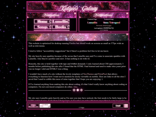 Galaxy screenshot