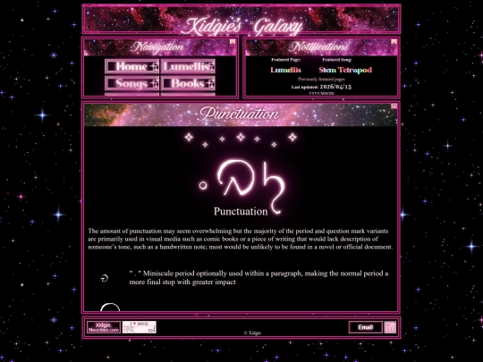 Punctuation screenshot