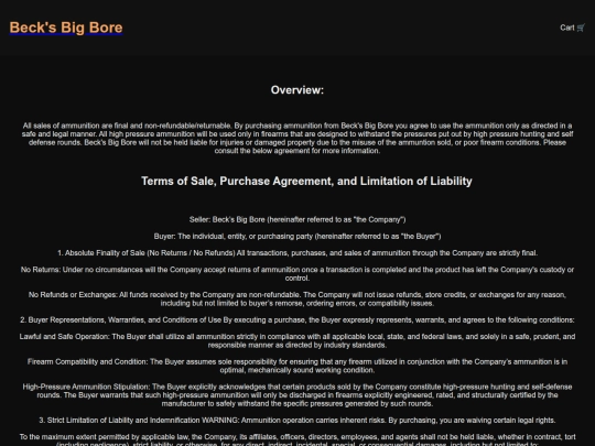 terms screenshot