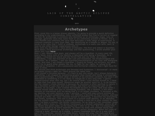 posts/archetypes screenshot