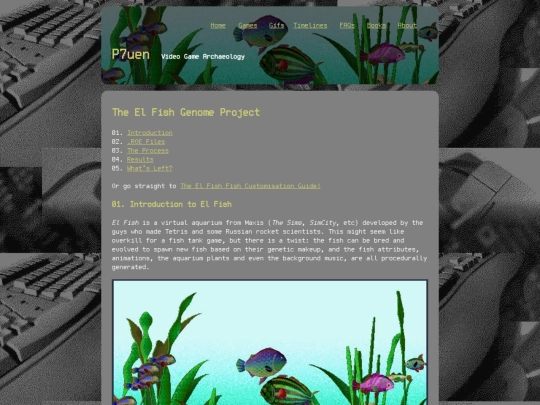 faqs/elfish/El-Fish-Genome-Project screenshot