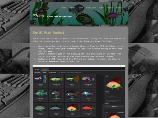 faqs/elfish/El-Fish-Toolkit screenshot