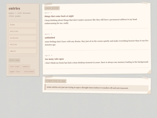 entries screenshot