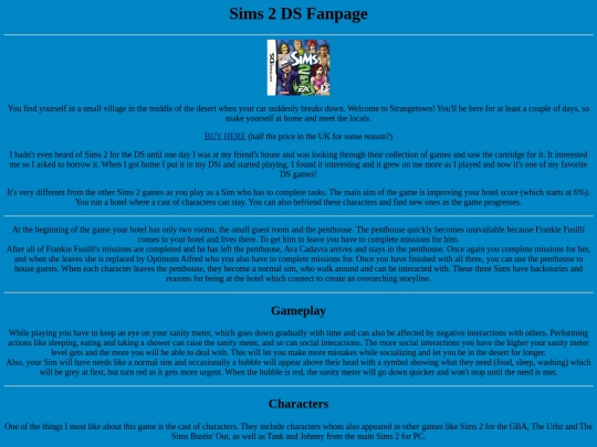 sims2ds screenshot