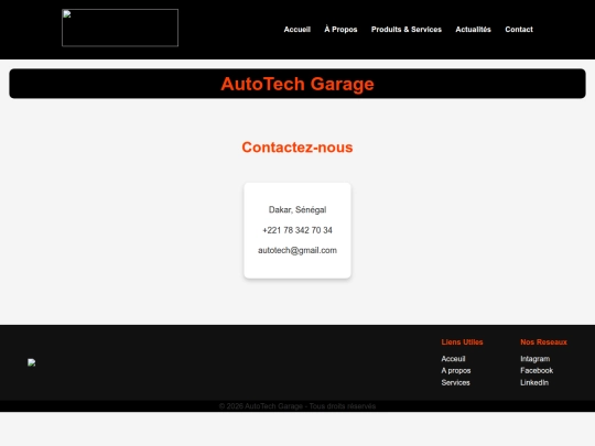 GARAGE AUTOMOBILE/contact screenshot