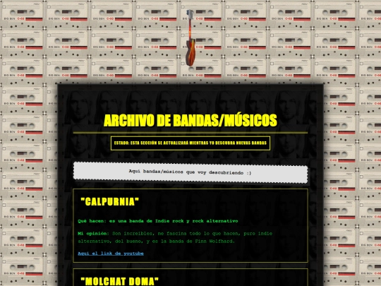 bands screenshot