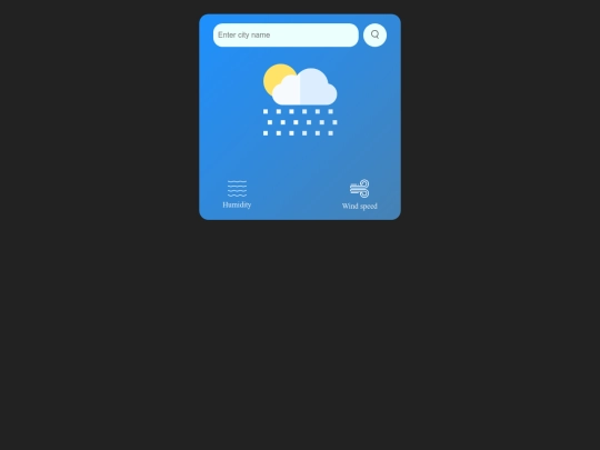 Weather app screenshot