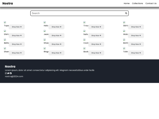 nostra application/collection screenshot