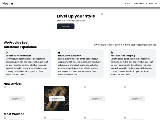 nostra application screenshot