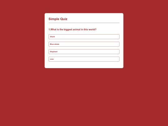 quiz screenshot