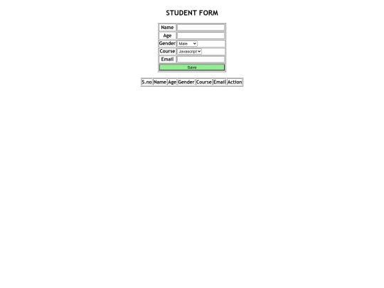 student form1 screenshot