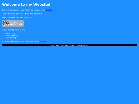index screenshot