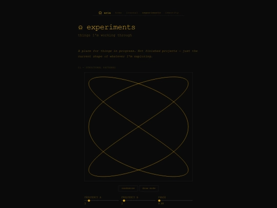 experiments screenshot