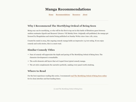 recommendations screenshot