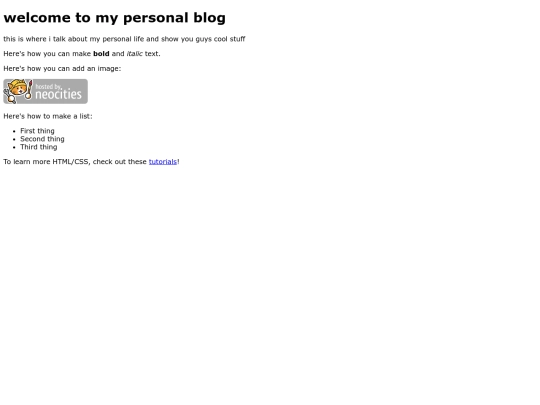 myblog screenshot