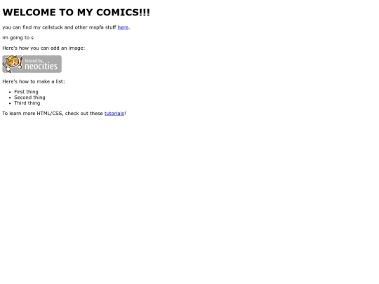 webcomicmenu screenshot
