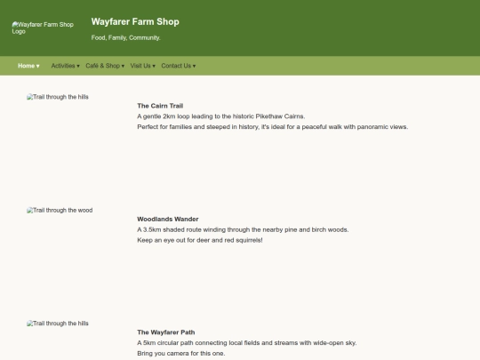 activities/trails screenshot