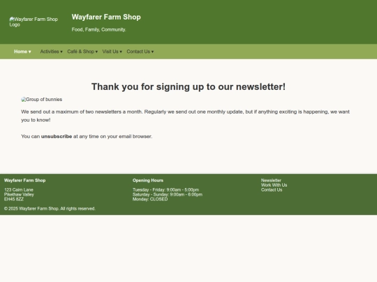 visit-and-contact/thankyou screenshot