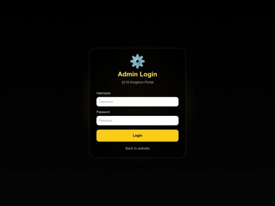 admin screenshot