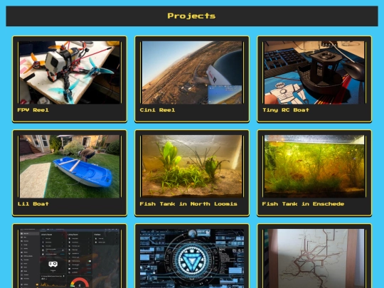 projects screenshot