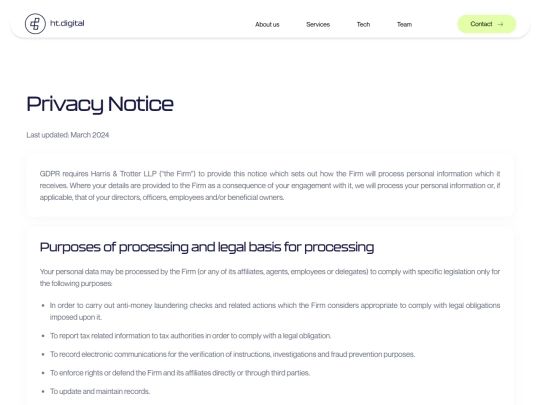 htdigital/privacy-notice screenshot