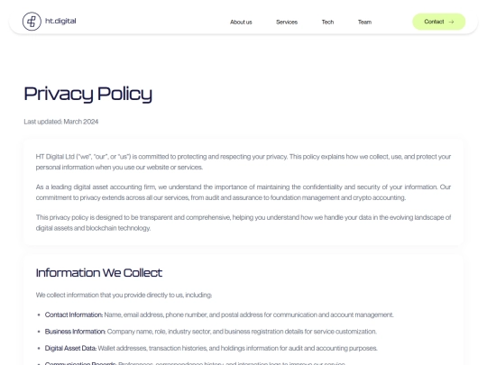 htdigital/privacy-policy screenshot