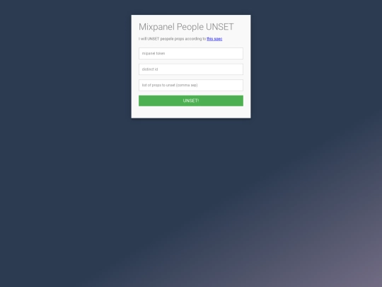 mpUnset screenshot