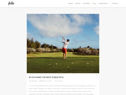 session_replay/Folio/blog-single screenshot