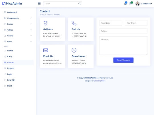 session_replay/NiceAdmin/pages-contact screenshot