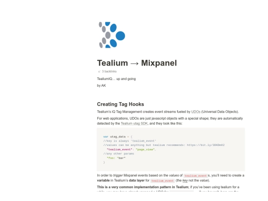 tealium/tealium screenshot