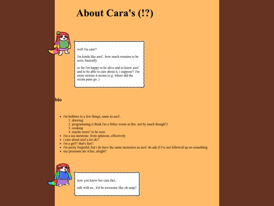 about/cara screenshot