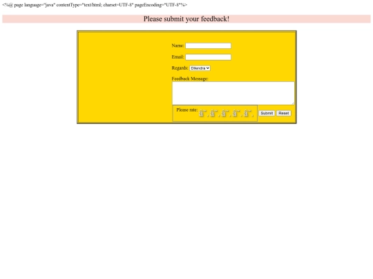 feedback screenshot