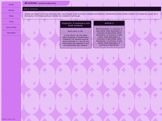 articles screenshot