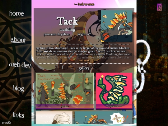 about/sonas/tack screenshot