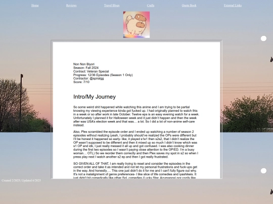 animereviews/NonNonBiyori screenshot