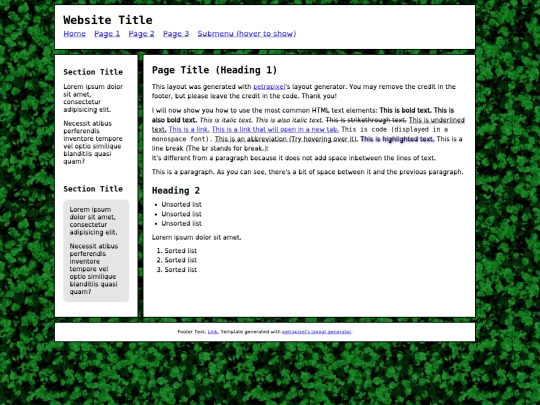 index screenshot