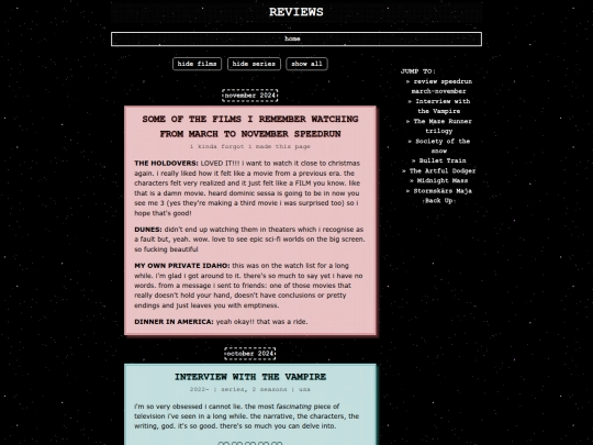 reviews screenshot