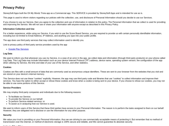 privacy_policy screenshot