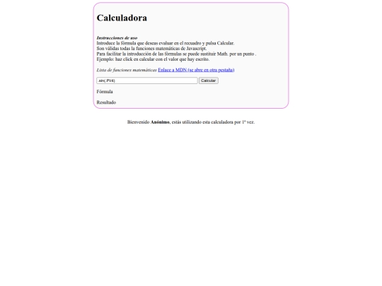 calculadora screenshot