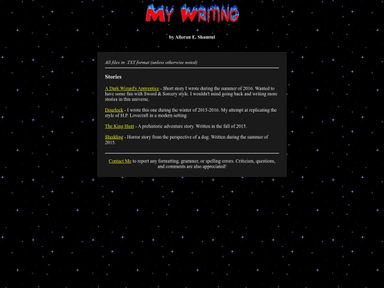 index screenshot