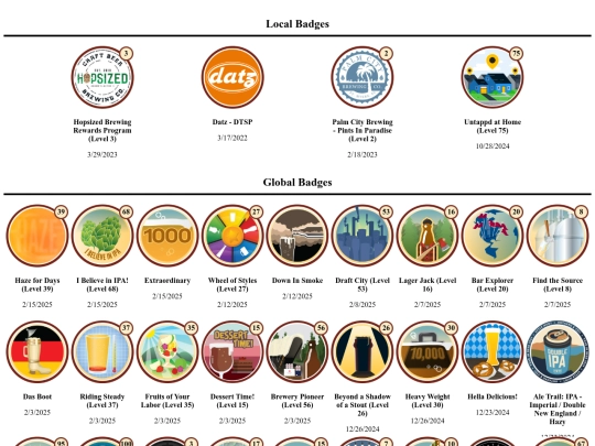 Badges screenshot