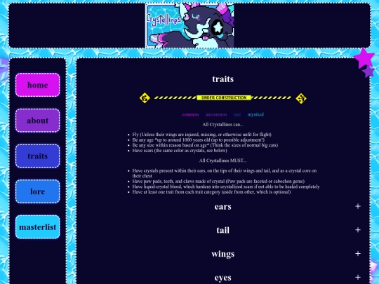 traits screenshot