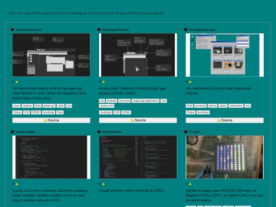 views/projects screenshot