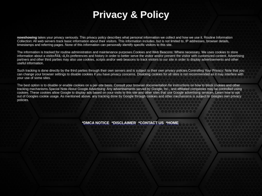 Privacy-policy screenshot